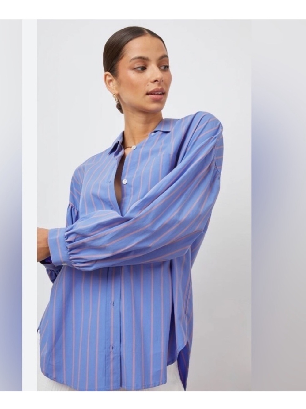 Rails Janae striped shirt cotton Lyocell M